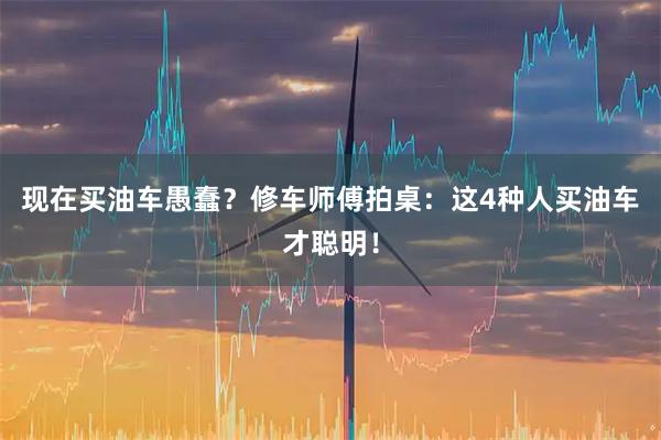 现在买油车愚蠢？修车师傅拍桌：这4种人买油车才聪明！