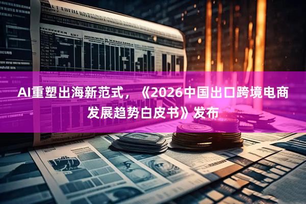 AI重塑出海新范式，《2026中国出口跨境电商发展趋势白皮书》发布